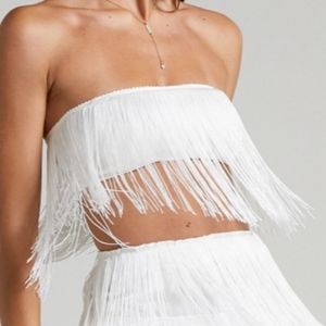 Showpo. Fringe Bandeau Top
